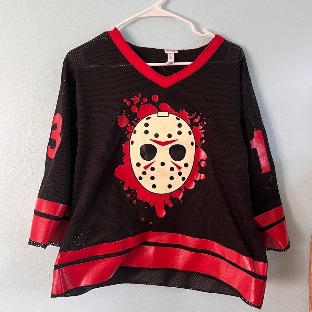Jason Voorhees Jersey - Friday the 13th Halloween Costume Boys Large
